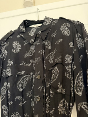 Zara long dress with belt new, black and white