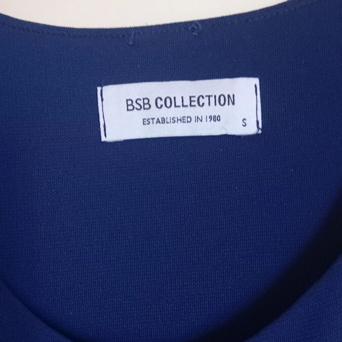 BSB maxi dress with open back, dark blue, like new, size small