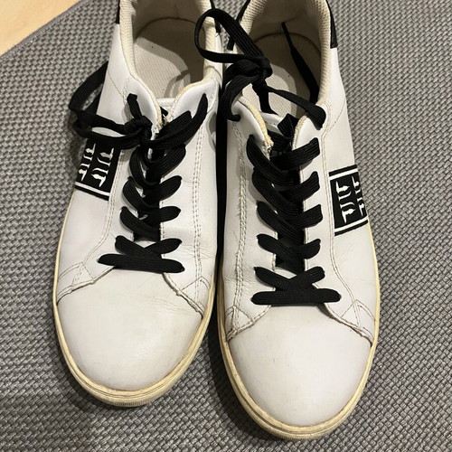Trussardi jeans sneakers used, size 44, black and white
