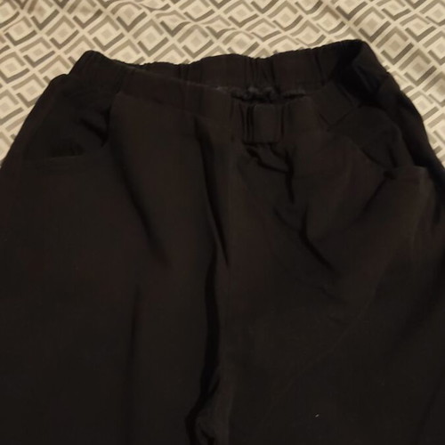 Cargo pants for girls, black, age 14