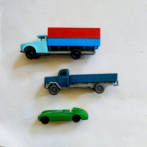 Vintage toy cars Joy Toy and Wiking set like new, 1970s-80s