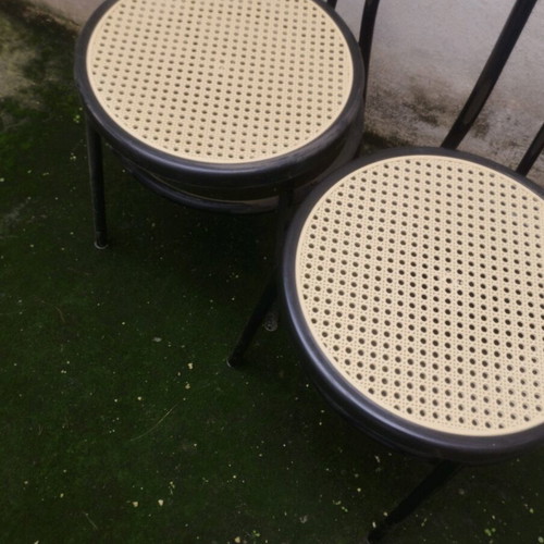 Viennese chairs with cane like new, set of 2 pieces