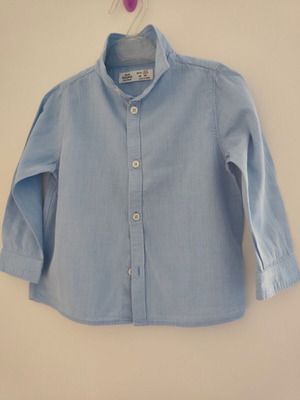 Zara boys' light blue shirt like new, ages 2-3