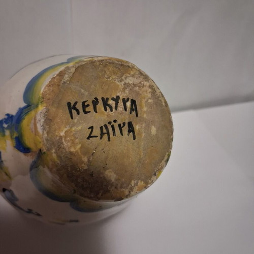 Zaira Digeni-Beza handmade ceramic vase Corfu 1960–70