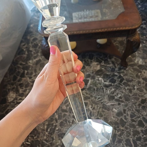 Bohemia Olympia Crystal Candlestick 25.5 cm new