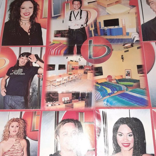 Giant poster used with celebrities and Big Brother board game