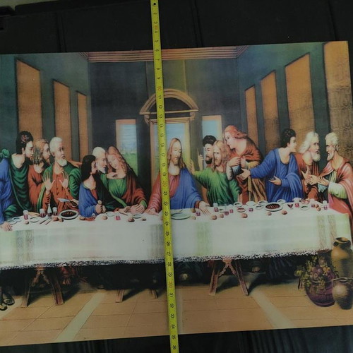 3D Last Supper Art Piece with Motion Effect 39x29cm like new
