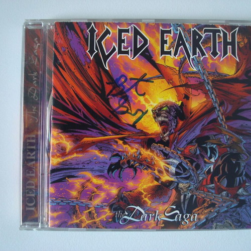 Iced Earth The Dark Saga CD used, rare signed edition