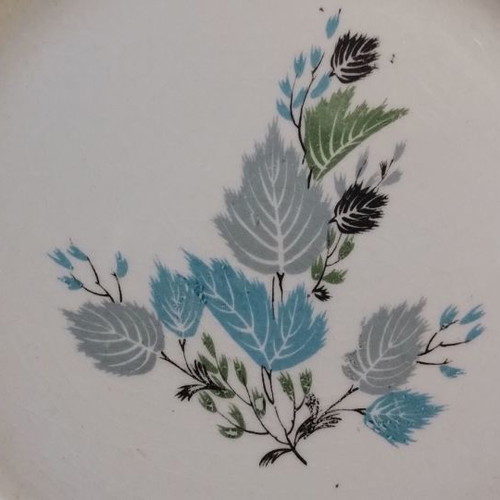 Dishes used, pack of 4, Austrian porcelain from the 1950s