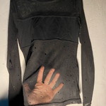 Black sheer blouse like new