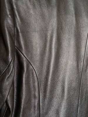 Leather trench coat like new, black, size M