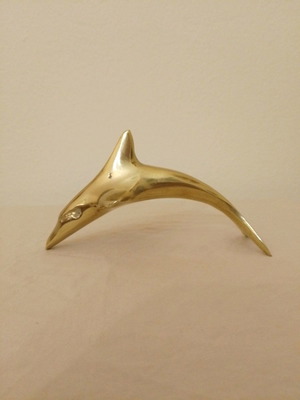 Bronze decorative dolphin used