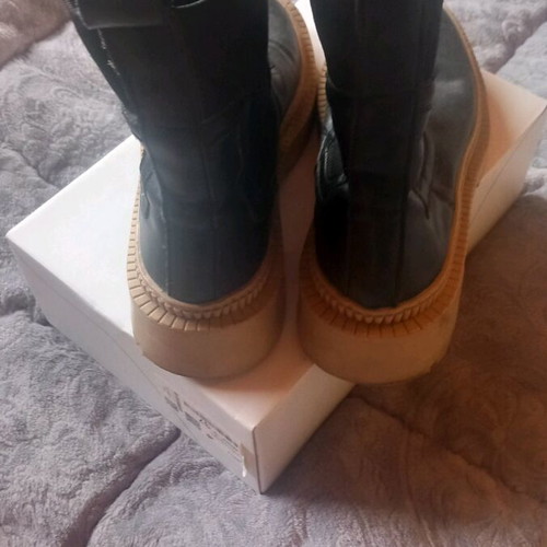 Mango black ankle boots like new, size 38