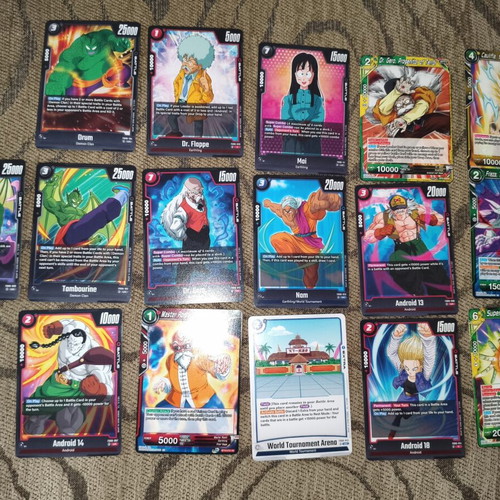 DragonBall 16 cards used