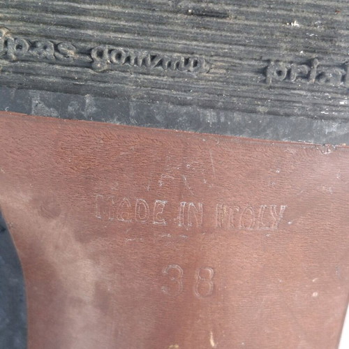 Leather mules 38 Moda Confort made in Italy like new