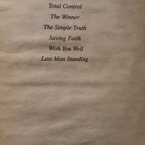 Total Control book by David Baldacci, Warner Books 1997