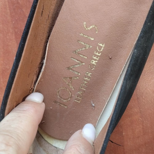 Velvet ballerinas used, size 37, black Ioannis