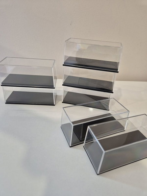 Display cases for 1/64 scale toy cars