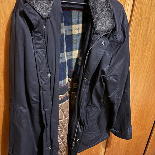 Blue jacket like new, size L