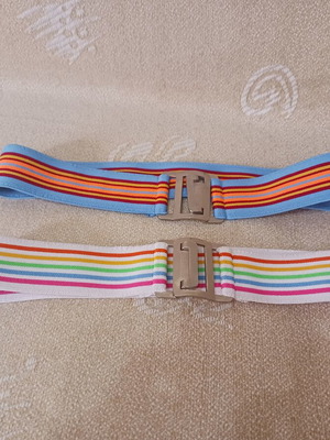 Children's elastic belts, 65 cm, multicolor