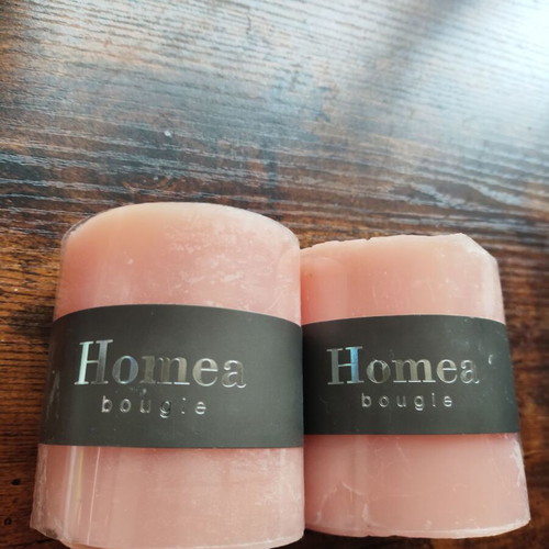 Set of two unscented candles new