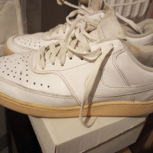 Nike men's shoes used, white, size 42