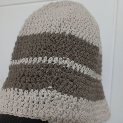 Handmade knitted hat with cotton yarn size M new
