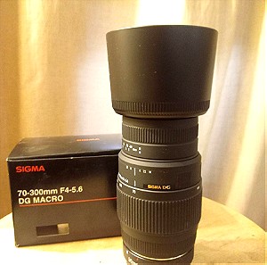Φακός Sigma 70-300 με adapter Commlite autofocus EF-NX