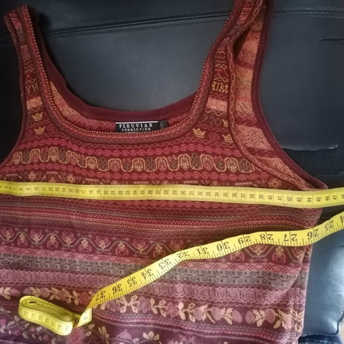 Peruvian Connection Rante Dress like new, warm colors, 100% cotton