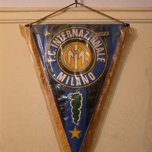 Inter Milan vintage double-sided pennant 1980s