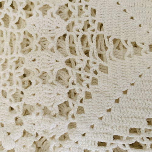 Vintage Handmade Crochet Tablecloth 1.50 x 1.50 m like new