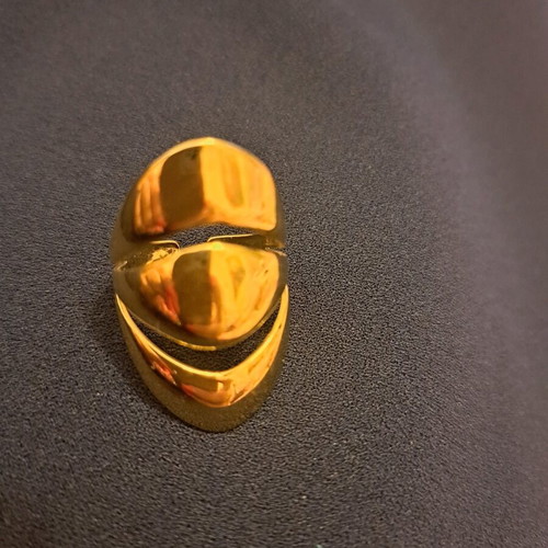 Ring new stainless steel gold-colored