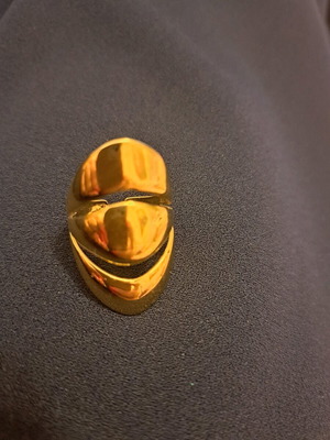 Ring new stainless steel gold-colored