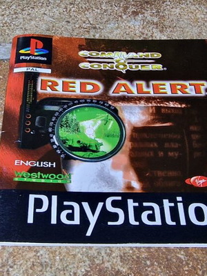Command & Conquer Red Alert PlayStation 1 μεταχειρισμένο, αγγλικό βιβλιαράκι