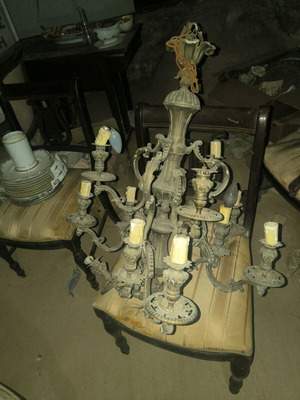 Ecclesiastical chandelier used, vintage style