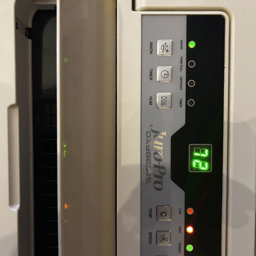 Juro Pro Oxygen 25L Dehumidifier like new with compressor and ionizer