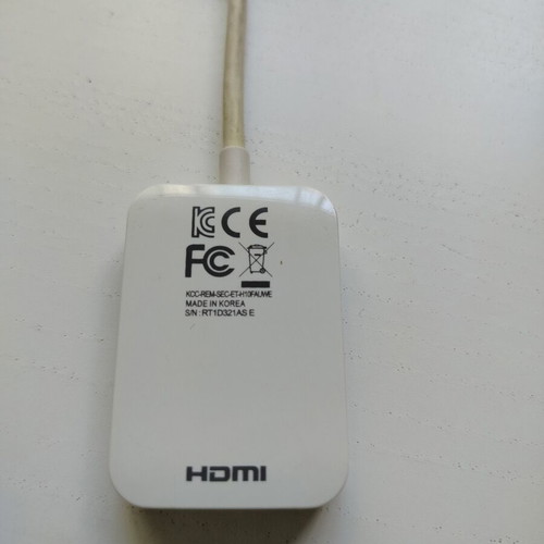 Samsung MHL male to HDMI female adapter