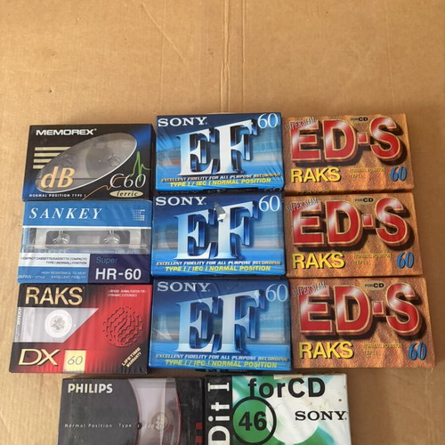 Blank cassettes new, pack of 15