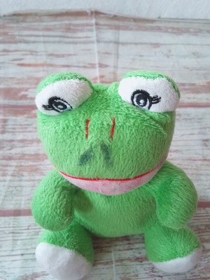 Cuddle Crew plush frog used, height 14 cm
