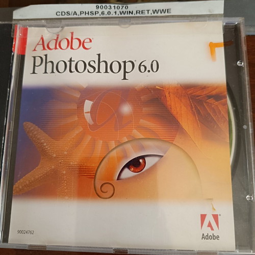 Adobe Photoshop 6 retro software, used, scratch-free