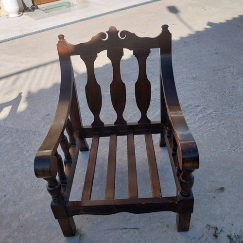 Monastic three-seat sofa with armchair used