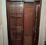 Wooden frames used, doors, windows, shutters
