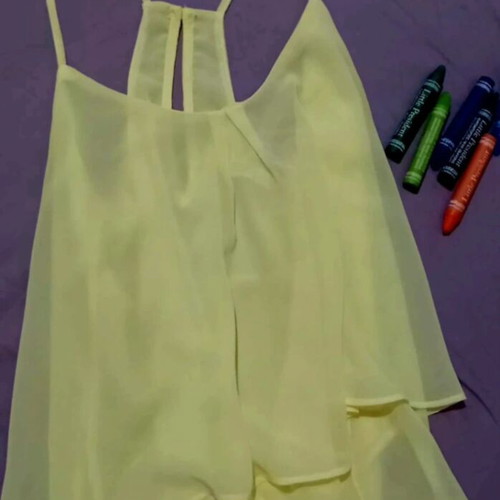 Bershka women's summer blouse like new, yellow, size M