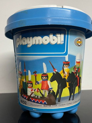 Playmobil Lyra 4102 Indian Tribe With Canoe Mega Bucket new sealed