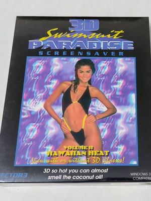 PC - 3D Swimsuit Paradise Screensaver Collection I,II,III (Big Box, Sealed) *Sector3*
