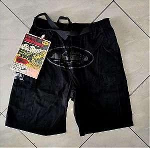 Corteiz Guerillaz Cargo Shorts Triple black