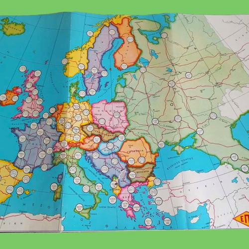 Loto Europa board game used, collectible from EPA 1970s