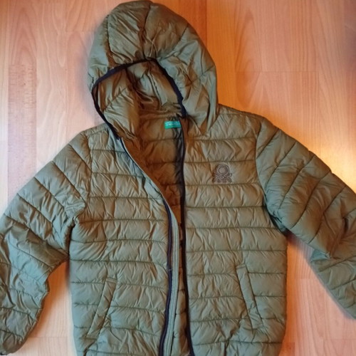 Benetton boys' jacket 10-11 years like new, green, 150 cm