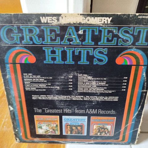 Wes Montgomery Greatest Hits vinyl record used, jazz