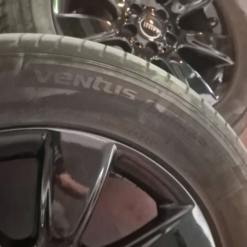 Mini 17" genuine black rims with Hankook Ventus tires like new